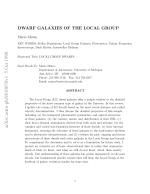 DWARF GALAXIES OF THE LOCAL GROUP