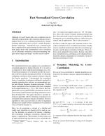 Fast Normalized Cross-Correlation