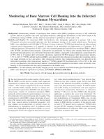 Monitoring of Bone Marrow Cell Homing Into the Infarcted Human Myocardium