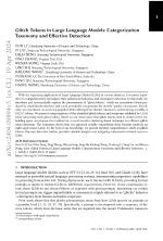 Glitch Tokens in Large Language Models: Categorization Taxonomy and Effective Detection