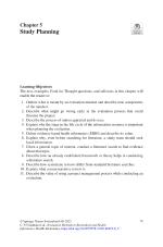 Chapter 5 Study Planning