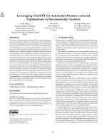 Leveraging ChatGPT for Automated Human-centered Explanations in Recommender Systems