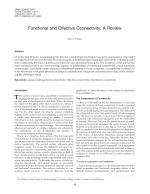 Functional and Effective Connectivity: A Review