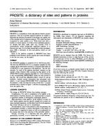 PROSITE: a dictionary of sites and patterns in proteins