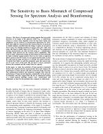 The Sensitivity to Basis Mismatch of Compressed Sensing for Spectrum Analysis and Beamforming