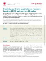 Predicting survival in heart failure: a risk score based on 39 372 patients from 30 studies