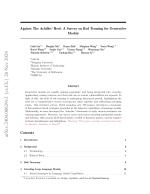 Against The Achilles' Heel: A Survey on Red Teaming for Generative Models