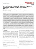 Toward a cure – Advancing HIV/AIDS treatment modalities beyond antiretroviral therapy: A Review