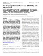 The Encyclopedia of DNA elements (ENCODE): data portal update