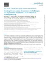 Decoding the exposome: data science methodologies and implications in exposome-wide association studies (ExWASs)