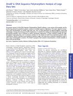 DnaSP 6: DNA Sequence Polymorphism Analysis of Large Data Sets