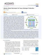 Alkaline Water Electrolysis for Green Hydrogen Production