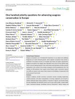One hundred priority questions for advancing seagrass conservation in Europe