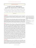 Covid-19 Vaccine Effectiveness against the Omicron (B.1.1.529) Variant