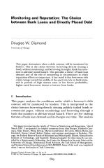 Monitoring and Reputation: The Choice between Bank Loans and Directly Placed Debt