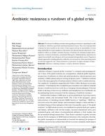 Antibiotic resistance: a rundown of a global crisis