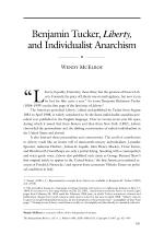 Benjamin Tucker, Liberty, and Individualist Anarchism