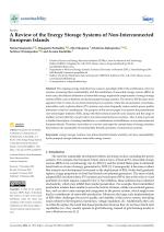 A Review of the Energy Storage Systems of Non-Interconnected European Islands