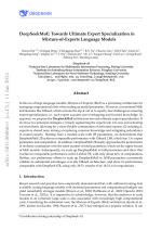 DeepSeekMoE: Towards Ultimate Expert Specialization in Mixture-of-Experts Language Models