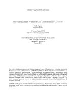 DEFAULTABLE DEBT, INTEREST RATES AND THE CURRENT ACCOUNT