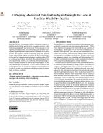 Critiquing Menstrual Pain Technologies through the Lens of Feminist Disability Studies