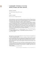 Cryptographic Limitations on Learning Boolean Formulae and Finite Automata