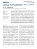 Deciphering microbial interactions and detecting keystone species with co-occurrence networks