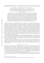 Predicting Many Properties of a Quantum System from Very Few Measurements