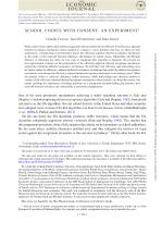 SCHOOL CHOICE WITH CONSENT: AN EXPERIMENT
