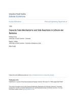 Capacity Fade Mechanisms and Side Reactions in Lithium-Ion Batteries
