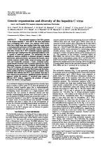 Genetic organization and diversity of the hepatitis C virus