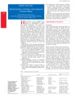 HEART FAILURE Epidemiology, aetiology, and prognosis of heart failure