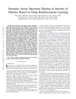 Semantic-Aware Spectrum Sharing in Internet of Vehicles Based on Deep Reinforcement Learning