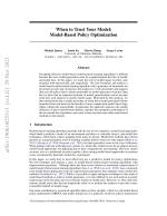 When to Trust Your Model: Model-Based Policy Optimization