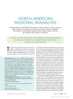 NORTH AMERICAN REGIONAL REANALYSIS