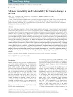 Climate variability and vulnerability to climate change: a review