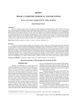 SISVAR: A COMPUTER STATISTICAL ANALYSIS SYSTEM