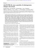 ALLPATHS: De novo assembly of whole-genome shotgun microreads