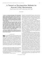 A Tutorial on Decomposition Methods for Network Utility Maximization