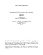 ASSET FIRE SALES (AND PURCHASES) IN EQUITY MARKETS