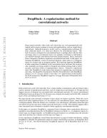 DropBlock: A regularization method for convolutional networks