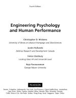 Engineering Psychology and Human Performance
