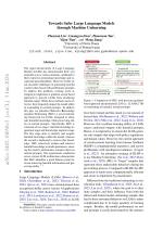 Towards Safer Large Language Models through Machine Unlearning