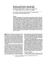 Specificity and Promiscuity among Naturally Processed Peptides Bound to HLA-DR Alleles