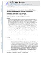 Gender Differences in Depression in Representative National Samples: Meta-Analyses of Diagnoses and Symptoms