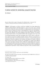 Gradient methods for minimizing composite functions