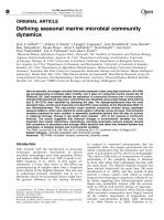 Defining seasonal marine microbial community dynamics