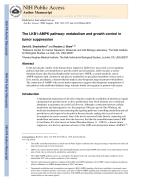 The LKB1-AMPK pathway: metabolism and growth control in tumor suppression