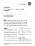 MISA-web: a web server for microsatellite prediction