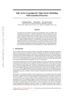 Safe Active Learning for Time-Series Modeling with Gaussian Processes